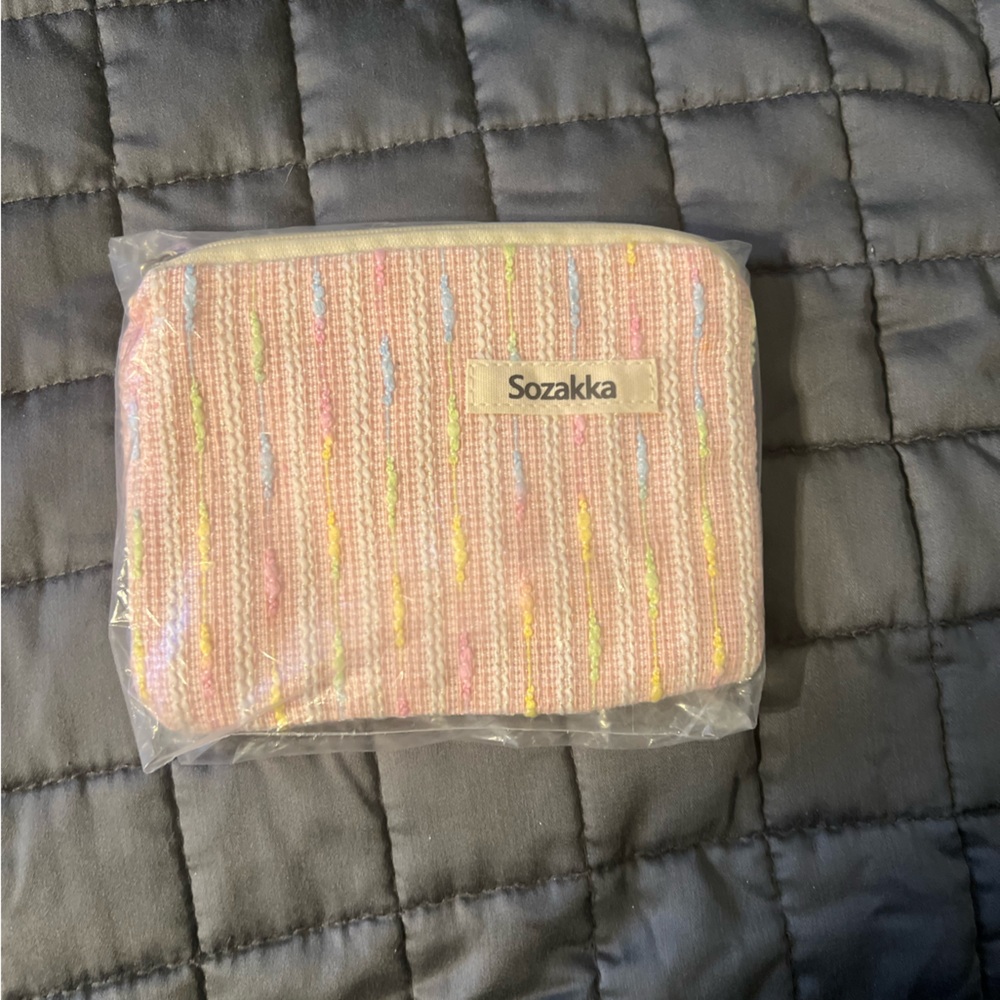 Sozakka Pink and Yellow Pouch